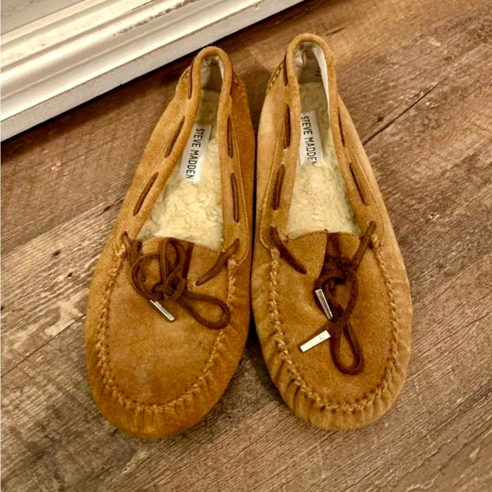 Steve Madden Brown Suede Moccasins